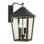 Crystorama Hawkins 4LT 12" Outdoor Sconce, Black/textured Gold HAW-603-MK-TG. Fixed Price $548.00.
