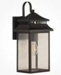Craftmade ZA3104 Crossbend 15" Tall Outdoor Wall Sconce - Black. Fixed Price $50.00.