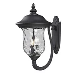 Z-lite Armstrong Outdr Wall Lt, 16X12.375X24.25", Blk, Clr Waterglass 533B-BK. Fixed Price $386.00.