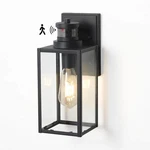 Jushua 1-LIGHT Matte Black Motion Sensing Outdoor Wall Sconce W/ Bulb Included. Fixed Price $39.95.