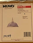 Nuvo SF76-282 1-LT Ceiling Pendant Polished Brass/clear Glass Prismatic Dome L18. Fixed Price $50.88.