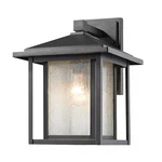 Z-lite Aspen Light Outdoor, 9X10X12.75", Black, Clear Seedy 554M-BK. Fixed Price $192.10.