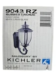 Kichler Salisbury 1-LIGHT Rubbed Bronze Outdoor Hardwired Wall Lantern Sconce. Fixed Price $516.16.