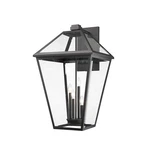 Z-lite Talbot 4 Light Outdoor Wall Sconce, Black/clear Beveled 579XLX-BK. Fixed Price $935.00.