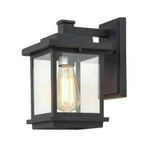 Lnc Square 1-LIGHT Wall Latern Sconce Outdoor W/ Clear Glass A03156. Fixed Price $25.00.