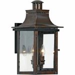 Quoizel CM8410AC 2-LIGHT Chalmers Outdoor Lantern In Aged Copper. Fixed Price $749.99.