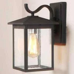 Lnc Modern Textured Black Outdoor Sconce With Seeded Glass Shade. Fixed Price $42.01.