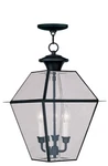 Livex Lighting 2385-04 Westover 12 Inch Black Outdoor Pendant Lantern. Fixed Price $499.96.