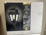Lot Of 2! Hampton Bay 647-792 Motion Activated Outdoor Die-cast Metal Lantern. Fixed Price $49.50.