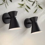 Vance 8" High Black Led Swivel Outdoor Wall Light Set Of 2. Fixed Price $239.98.