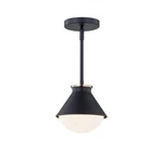 Justice Fusion Ravelle Cone 8" Out Pendant, Bk/br Ring/op FSN-7685W-OP-MBBR. Fixed Price $103.68.