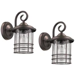 Micsiu Outdoor Wall Lantern 1-LIGHT 2 Pack Exterior Sconce Lamp Porch. Fixed Price $87.62.