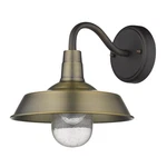 Acclaim Burry 1-LIGHT Exterior Wall Light, Antique Brass 1732ATB. Fixed Price $104.00.