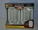 Prime Outdoor Lighting White Finish Frosted Glass Lights 420396-04 Pack. Fixed Price $39.00.