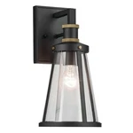 Kichler Talman Outdoor Wall Light, Small, Black/clear - 59146BKT. Fixed Price $349.99.