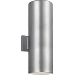 Sea Gull Bullets 18" Light Painted Brushed Nickel Outdoor Wall Lt. 8313902-753. Fixed Price $83.97.