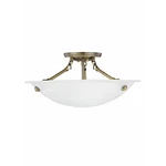 3 Light Flush Mount Contemporary Style - 16 Inches Wide By 7. Fixed Price $132.95.