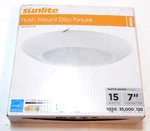 Sunlite Flush Mount Disc Fixture. Fixed Price $8.99.