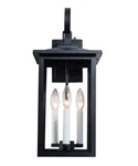 4MODERNHOME Maxax Outdoor Wall Lantern With Dusk To Dawn #2531-3WL Black. Fixed Price $129.99.