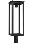 Capital Lighting Hunt 1 Outdoor Post-lantern, Black/clear 934643BK-GL. Fixed Price $297.11.
