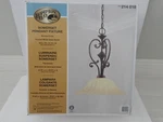 Hampton Bay 214 018 Somerset 1-LIGHT Pendant Fixture, Frosted Glass Bowl Bronze. Fixed Price $149.99.