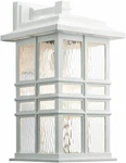 Kichler Beacon Square 1-LIGHT 17.5" Outdoor Wall Lantern In White. Fixed Price $195.99.