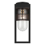 Kichler Hone Outdoor Wall Light, Medium, Textured Black/clear - 59138BKT. Fixed Price $289.99.