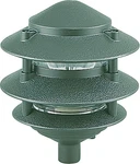 Emerald Green Single-light Outdoor Path Fixture With Clear Glass Shade. Fixed Price $110.99.