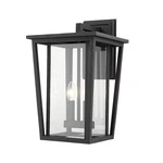 Z-lite Seoul Light 11.25" Outdoor Wall Sconce, Black/clear 571B-BK. Fixed Price $515.10.