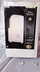 Hampton Bay White Glass Wall Bracket Indoor Light Fixture 100W Type Ul Listed. Fixed Price $20.00.