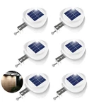 Jsot 6 Pk Solar Gutter Lights, Ufo For Eaves Backyard Garage White. Fixed Price $20.48.