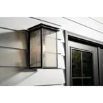 Kichler Arkville Outdoor Wall Light, Medium, Black/seeded - 59541BKT. Fixed Price $134.97.