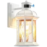 Vianis White Motion Sensor Exterior Wall Light Lantern, Modern Dusk To Dawn O.... Fixed Price $69.17.