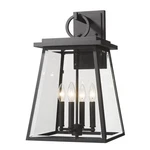 Z-lite Broughton 4 Light Outdoor Wall Sconce, Black/clear Beveled 521B-BK. Fixed Price $452.20.