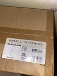 Wac Bandeau Led Outdoor Wall Light Black WS-W21116-30-BK New Sconce. Fixed Price $110.00.