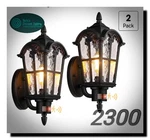 Beslowe 16IN 2-PACK Large Motion Sensor Outdoor Wall Lights, Dusk To Dawn. Fixed Price $54.00.