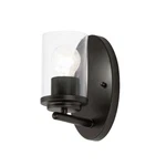 Maxim Lighting Corona Wall Sconce, Black - 10211CLBK. Fixed Price $44.00.