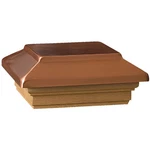Deckorators 6 In. X Plastic Top, Cedar Base Press-on Post Cap 207003. Fixed Price $39.88.
