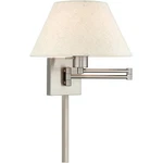Livex Lighting 40038-91 Allison Swing Arm Or Wall Lamp Brushed Nickel. Fixed Price $289.96.