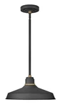 Hinkley Lighting 10483 Foundry 16"W Outdoor Pendant - Textured Black /. Fixed Price $349.00.