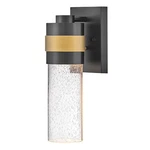 Lark Albie 1 Light Small Outdoor Wall Mount Lantern, Black/clear 82040BK-LL. Fixed Price $136.00.