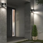 Set Of 2 Artika Modern Led Porch-light Lantern Sconce Steel Black 850LM 18W New*. Fixed Price $75.00.