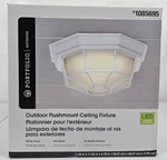 Portfolio Outdoor Flushmount Ceiling Led Fixture #1085695. Fixed Price $39.99.