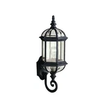 Kichler Barrie 21.75IN. 1LIGHT Outdoor Wall Lantern Sconce Black W/clear Glass. Fixed Price $71.25.
