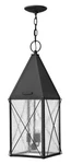 Hinkley York Traditional Three Light Hanging Outdoor Lantern Black 1842BK. Fixed Price $224.50.