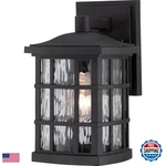 Quoizel Stonington 10.5 Mission-style Wall Lantern 1-LIGHT Mystic Black Coastal. Fixed Price $223.98.