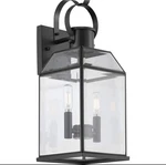 Progress Lighting 2-LIGHT Black Outdoor Wall Lantern Beveled Glass P560142-031. Fixed Price $49.99.