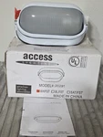 Access Lighting Nauticus 1-LIGHT White Outdoor Bulkhead With Frosted Glass. Fixed Price $19.99.