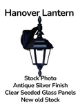 Hanover Lantern B9923 Antique Silver Finish Traditional Outdoor Lightening Nos. Fixed Price $279.99.