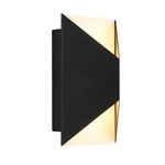 Artika Tria Black Modern Integrated Led Outdoor Porch-light Lantern Sconce. Fixed Price $85.00.